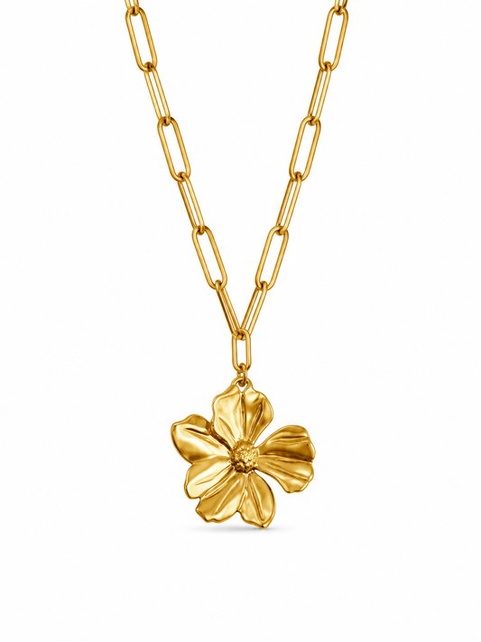CADENA FLOR DORADO II