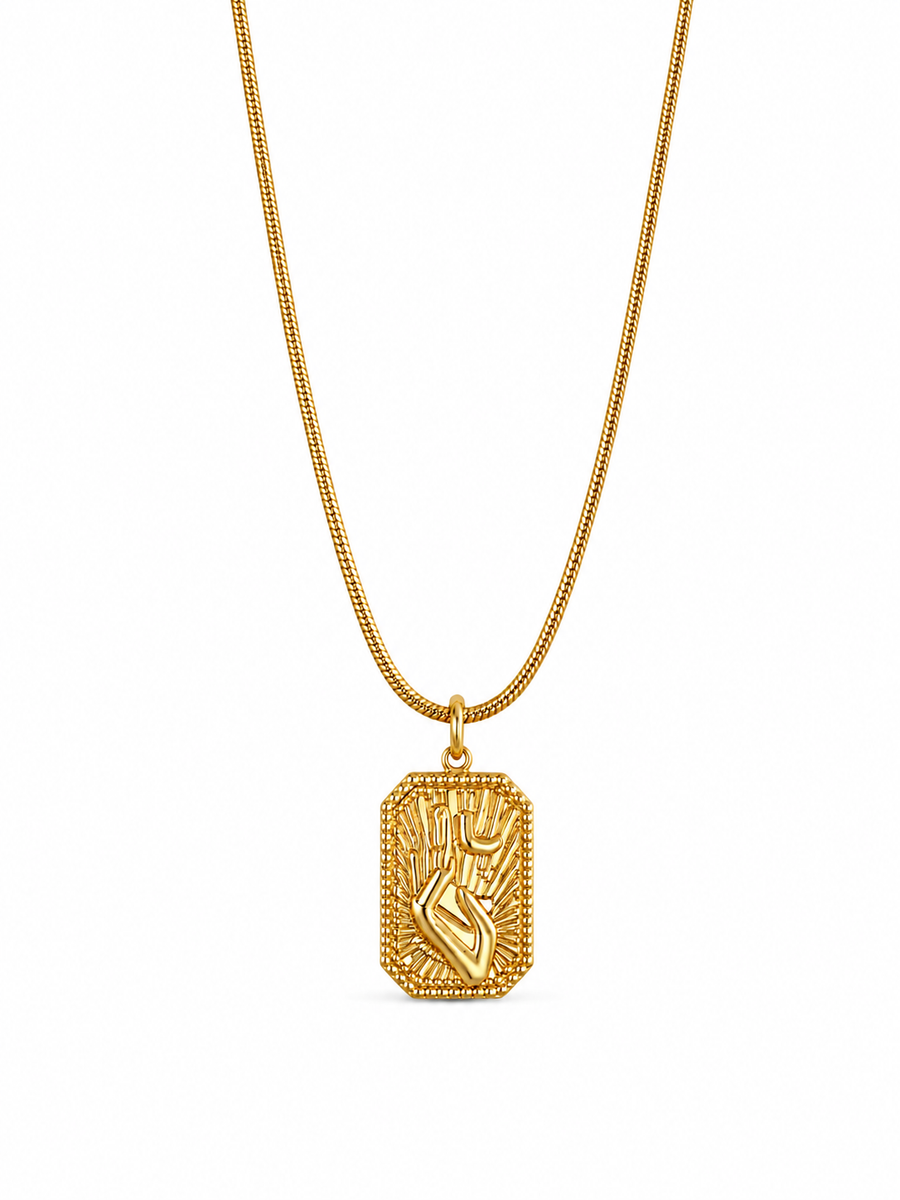 CADENA MANOS DORADO