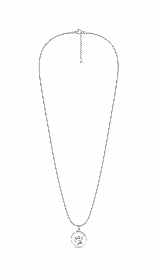 CADENA HUELLA PLATEADO