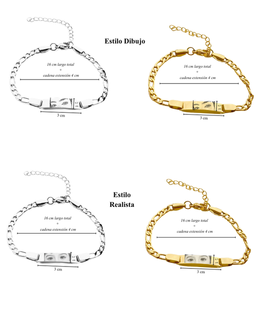 PULSERA MIRADA PERSONALIZADO