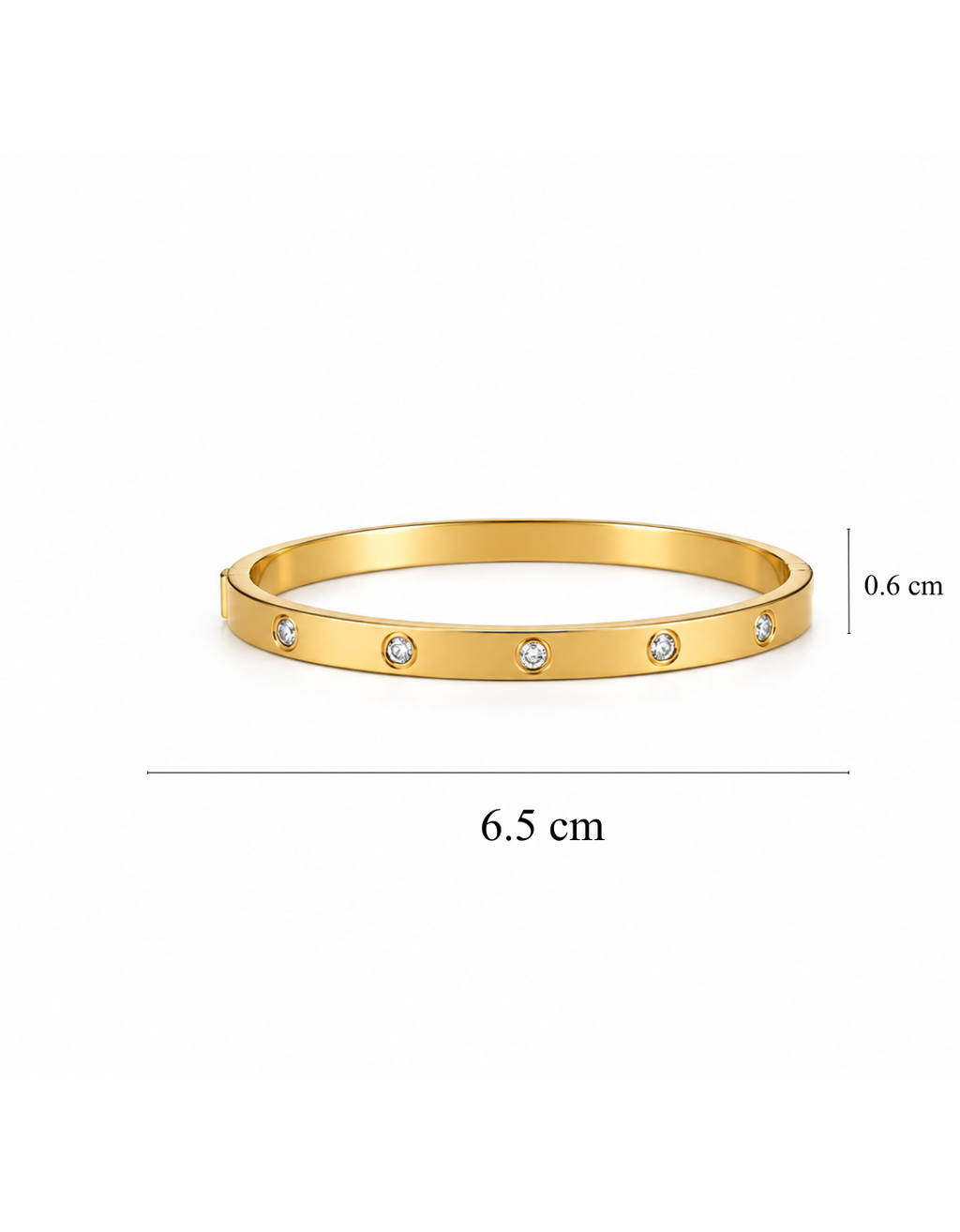 PULSERA ESCLAVA CIRCONES DORADO II