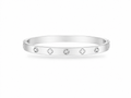 PULSERA ESCLAVA CLOVER PLATEADO