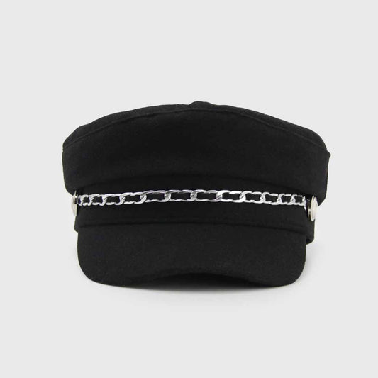 BOINA CADENA MILITAR NEGRO PAÑO
