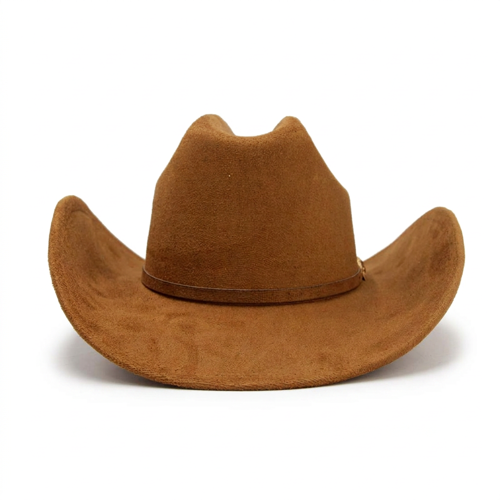 Sombrero de frente con fondo blanco