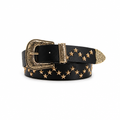 Cinturón negro estrellas dorado fondo blanco 4