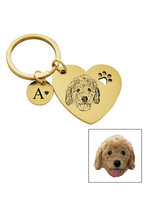 LLAVERO PERSONALIZADO HUELLA CORAZÓN II