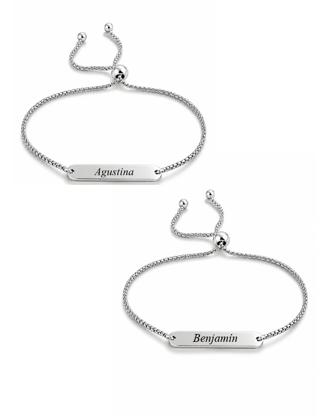 Pack Siempre Juntos ♡ |  2 Pulseras Personalizadas