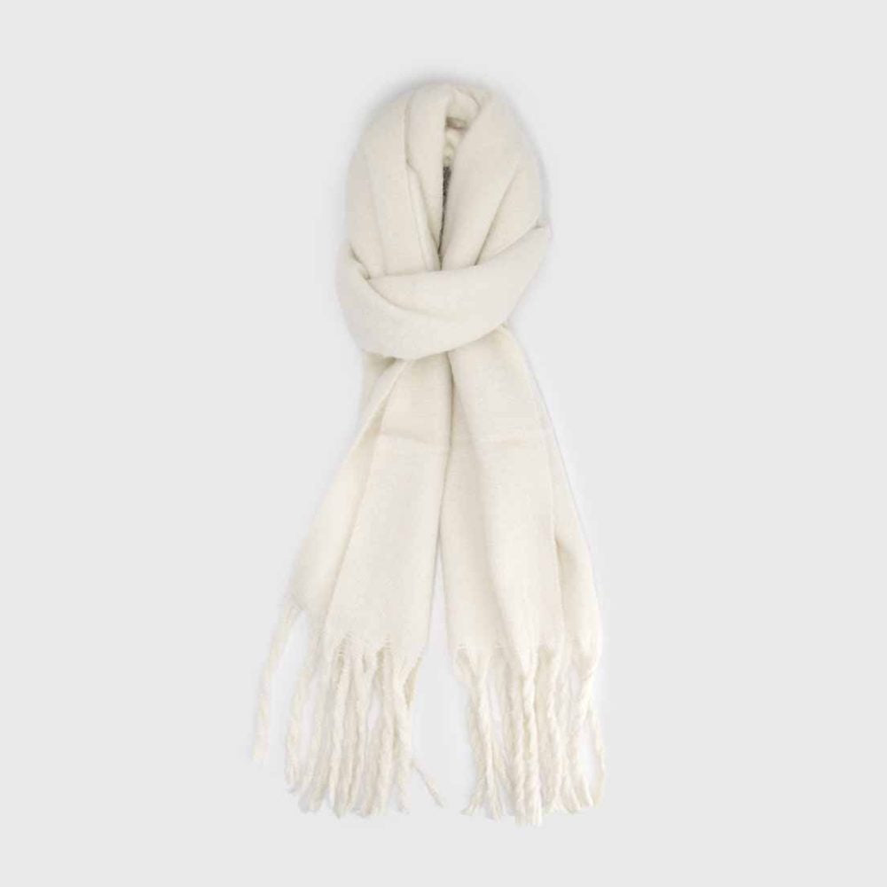 BUFANDA ALPACA CREMA
