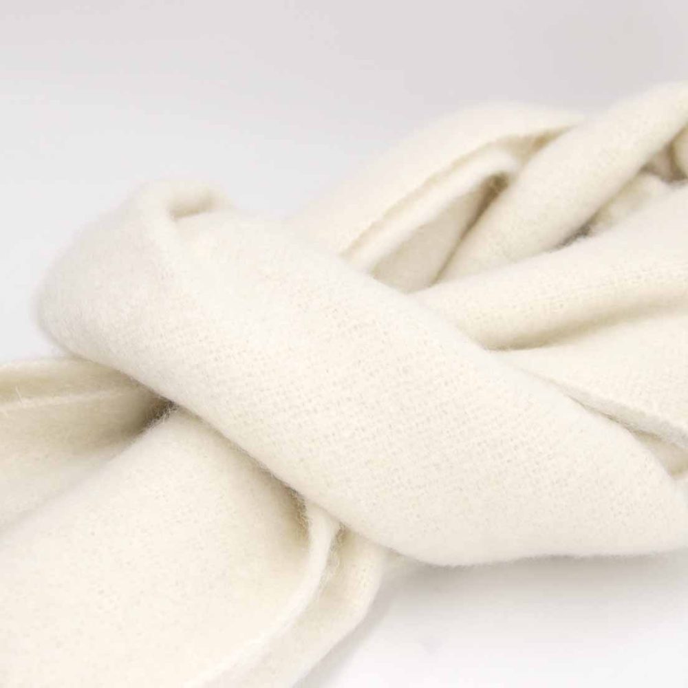 BUFANDA ALPACA CREMA