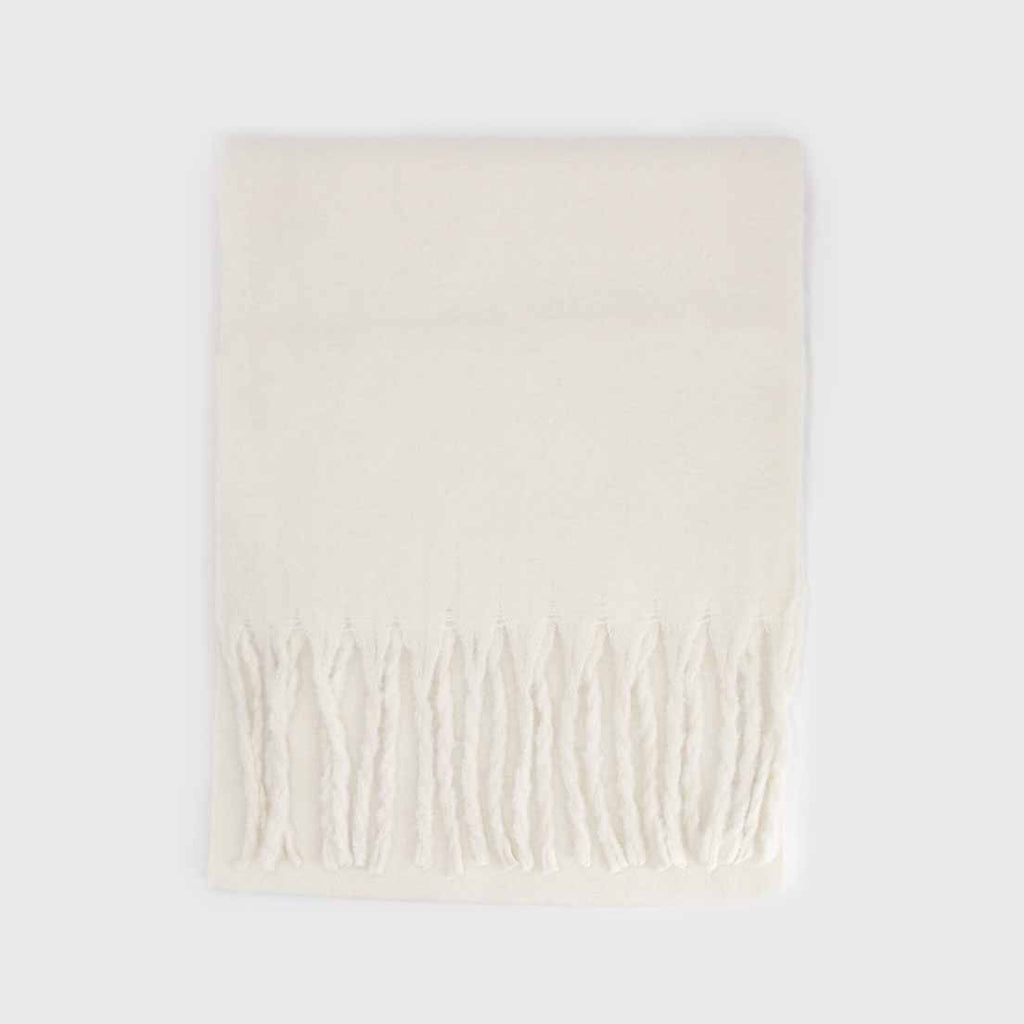BUFANDA ALPACA CREMA