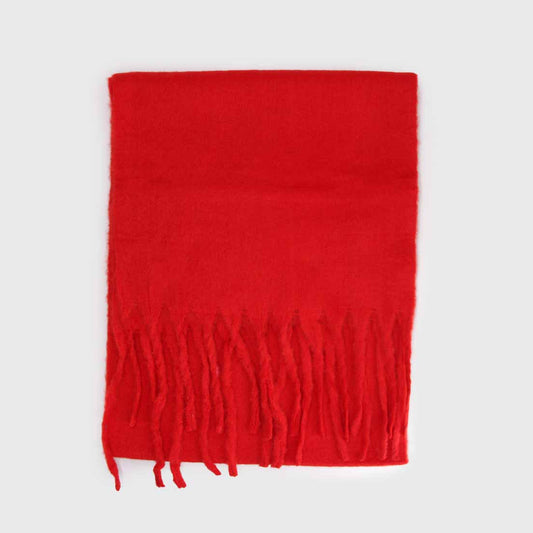 BUFANDA ALPACA ROJO