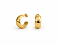 ARGOLLAS SEMI CUADRADA 15MM DORADO