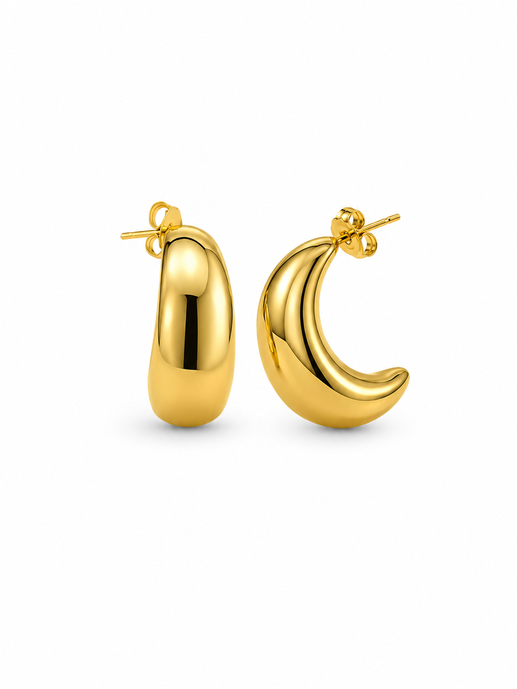 ARGOLLAS SEMI GOTAS 25MM DORADO